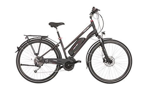 Elektrische Mountainbike : FISCHER E-Bike TREKKING Damen ETD 1820, Anthrazit, 28", RH 44 cm, Mittelmotor 48 V / 422 Wh, SHIMANO Deore Schaltung