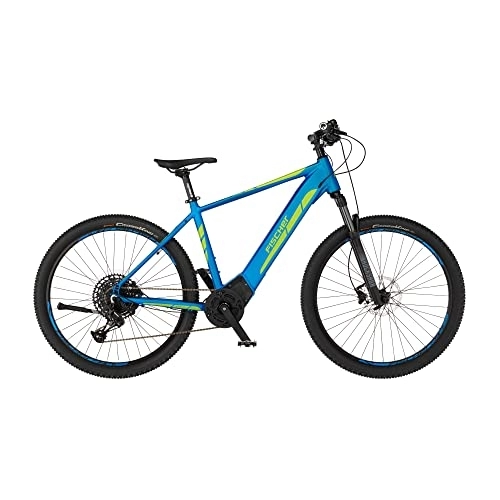 Elektrische Mountainbike : FISCHER E-Mountainbike MONTIS 6.0i, E-Bike MTB, Blau matt, 29 Zoll, RH 51 cm, Mittelmotor 90 Nm, 36 V Akku im Rahmen