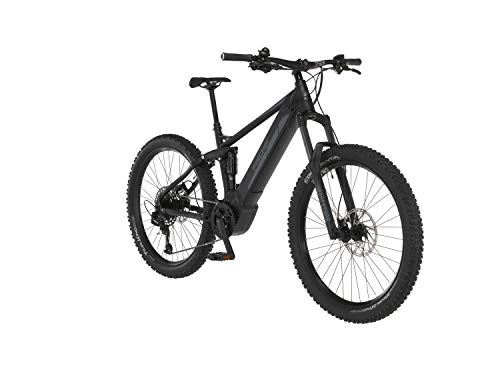 Elektrische Mountainbike : FISCHER E-Mountainbike MONTIS 6.0i Fully, E-Bike MTB, schwarz matt, 27, 5 Zoll, RH 44 cm, Brose Drive S Mittelmotor 90 Nm, 36 V Akku im Rahmen