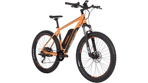 Elektrische Mountainbike : FISCHER EM 1723 E-Bike, orange matt, 27, 5