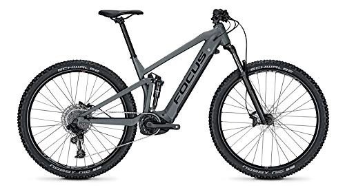 Elektrische Mountainbike : Focus Thron² 6.7 Bosch Fullsuspension Elektro Mountain Bike 2021 (L / 47cm, Slate Grey)