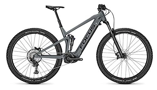 Elektrische Mountainbike : Focus Thron² 6.8 Bosch Fullsuspension Elektro Mountain Bike 2021 (M / 44cm, Slate Grey)