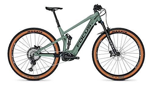 Elektrische Mountainbike : Focus Thron² 6.9 Bosch Fullsuspension Elektro Mountain Bike 2021 (29 inches / L / 47cm, Mineral Green)