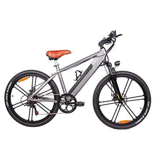 Elektrische Mountainbike : FZYE 26 Zoll Elektrofahrräder, 48V10A350W Mountain Bike Rahmen aus Aluminiumlegierung Sport Outdoor Freizeit Radsport, Grau