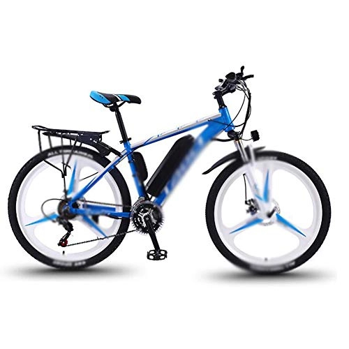 Elektrische Mountainbike : FZYE 26 Zoll Elektrofahrräder Bicycle 350W Stoßdämpfung Mountainbike, Radsportscheinwerfer-LED-Anzeige Sport Outdoor Freizeit, Blau