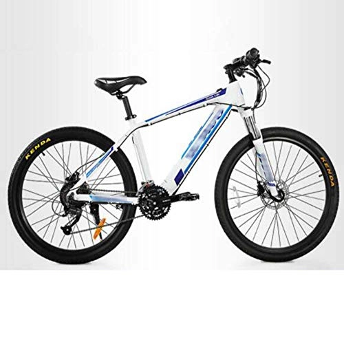 Elektrische Mountainbike : FZYE Elektrofahrräder Bike 26 Zoll Reifen, Berg Bicycle Federgabel 27 Geschwindigkeit Fahrräder Sport Outdoor Freizeit, Blau