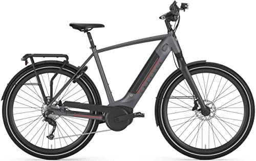 Elektrische Mountainbike : Gazelle Ultimate T10 HMB 500Wh Bosch Elektro Fahrrad 2020 (28" Herren Diamant 53cm, Grau)