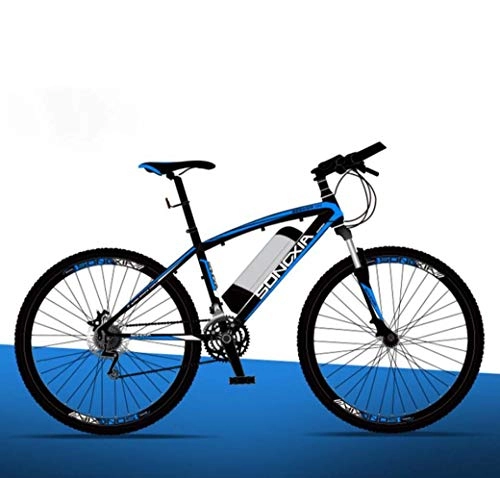 Elektrische Mountainbike : GJQ Elektrisches Fahrrad, 26" Mountainbike für Erwachsene, Geländefahrräder, 30Km / H Safe Speed ​​100Km Endurance Abnehmbare Lithium-Ionen-Akku, Smart-Ebike, Blue a1, 36V / 26IN
