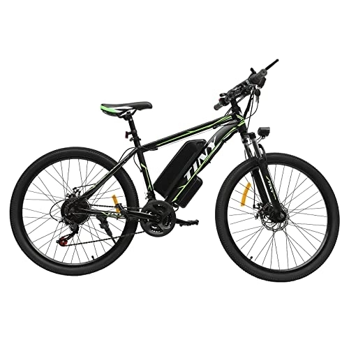 Elektrische Mountainbike : GMSLuu 26 Zoll Elektrofahrrad Herren Fahrrad E-Mountainbike E-Bike mit 48 V Lithium Batterie für Mann FrauScheibenbremse 21-Gang Schaltung Vollfederung