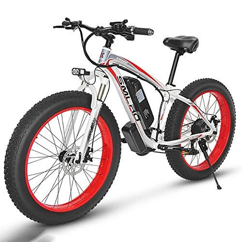 Elektrische Mountainbike : Gowell Mountainbikes Elektrofahrräder Zusammenklappbare 7-Gang von Ebike fälschen Vollfederung 15AH 48V 350WTempomat Mountainbike Adult Bike, Rot