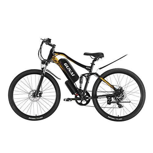 Elektrische Mountainbike : GUNAI 27, 5 Zoll Elektrofahrrad für Erwachsene Mountainbike mit 48V 17AH Lithium-Ionen-Batterie