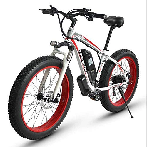 Elektrische Mountainbike : GYL Elektrofahrrad Mountainbike Roller Fat Tire Bike 500W Elektromotor 48V 15Ah Batterie 27-Gang Geeignet Fr Alle Gelndefahrten Im Freien, Rot
