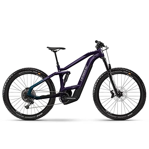 Elektrische Mountainbike : Haibike AllTrail 8 29" 140mm 12V 625Wh Bosch Performance CX Violett 2022 Größe 44 (eMTB All Mountain))