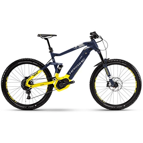 Elektrische Mountainbike : Haibike E-Bike SDURO FullSeven LT 7.0 500Wh 11-G NX 18 HB BCXP Blue / Citron / Silver X-Large