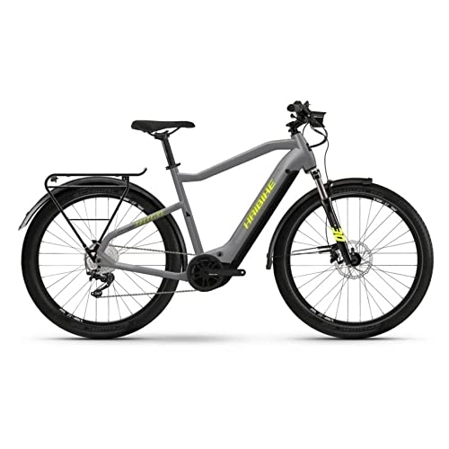 Elektrische Mountainbike : HAIBIKE E Bike Trekking Trekking 6 High - L, Gloss Grey