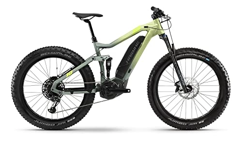 Elektrische Mountainbike : Haibike FullFatSix Yamaha Elektro Bike 2021 (M / 46cm, Canary / Bamboo Matte)