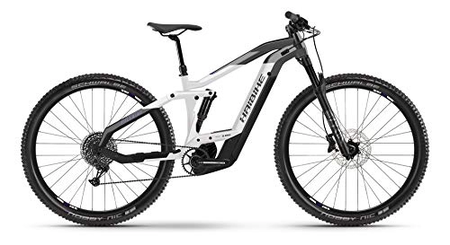 Elektrische Mountainbike : Haibike FullNine 8 Bosch Elektro Bike 2021 (M / 44cm, Anthracite / White / Black)