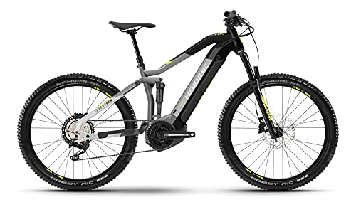 Elektrische Mountainbike : Haibike FullSeven 6 Yamaha Elektro Bike 2021 (S / 40cm, Urban Grey / Black)