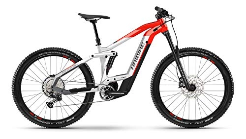 Elektrische Mountainbike : Haibike FullSeven 9 Bosch Elektro Bike 2021 (S / 41cm, Cool Grey / Red)