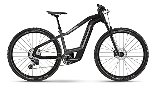 Elektrische Mountainbike : Haibike HardNine 10 Bosch Elektro Bike 2021 (L / 48cm, Titan / Black Matte)