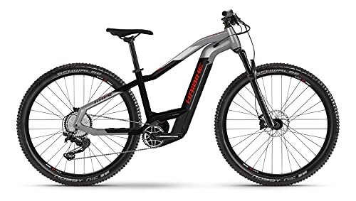 Elektrische Mountainbike : Haibike HardNine 9 Bosch Elektro Bike 2021 (M / 44cm, Urban Grey / Black)