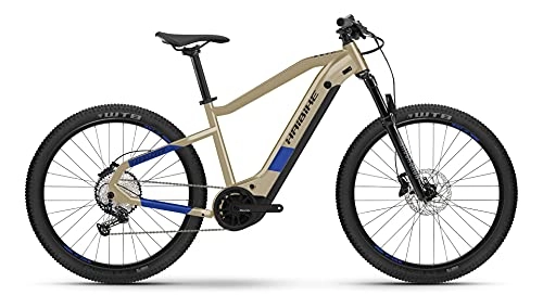 Elektrische Mountainbike : Haibike HardSeven 7 Yamaha Elektro Bike 2021 (M / 46cm, Coffee / Blue)