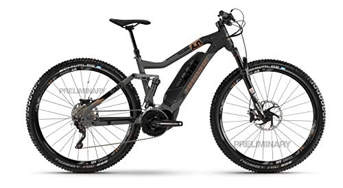 Elektrische Mountainbike : HAIBIKE SDURO FullNine 6.0 Yamaha Elektro Bike 2020 (L / 48cm, Titan / Schwarz / Bronze)