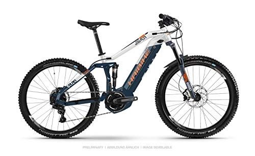 Elektrische Mountainbike : HAIBIKE Sduro FullSeven 5.0 27.5'' Pedelec E-Bike MTB blau / weiß 2019: Größe: M