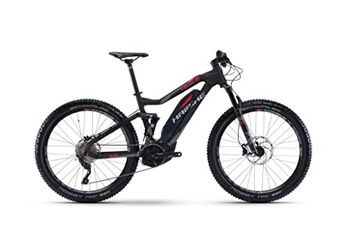 Elektrische Mountainbike : HAIBIKE SDURO FullSeven 7.0 500Wh 27.5R Elektro Fahrrad / Fullsuspension Mountain eBike 2017 (Schwarz / Rot / Titan matt, 52)
