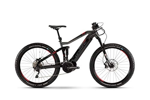 Elektrische Mountainbike : HAIBIKE Sduro FullSeven Life 6.0 27.5'' Damen Pedelec E-Bike MTB grau / schwarz / Coral rot 2019: Größe: XL