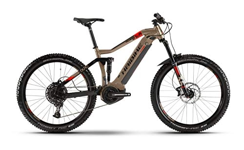 Elektrische Mountainbike : HAIBIKE SDURO FullSeven LT 4.0 Yamaha Elektro Bike 2020 (M / 44cm, Metallic / Rot / Schwarz)