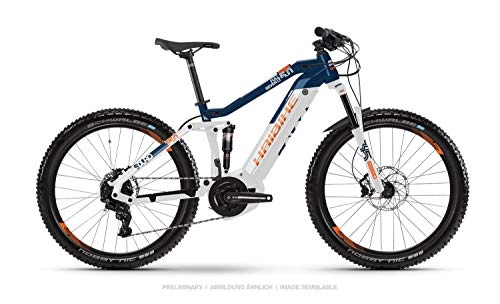 Elektrische Mountainbike : Haibike Sduro FullSeven LT 5.0 27.5'' Pedelec E-Bike MTB wei / blau / orange 2019: Gre: L