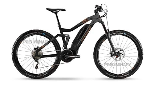 Elektrische Mountainbike : HAIBIKE SDURO FullSeven LT 6.0 Yamaha Elektro Bike 2020 (L / 48cm, Schwarz / Grau / Bronze)