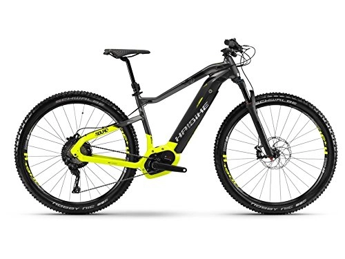 Elektrische Mountainbike : Haibike SDURO HardNine 9.0 Bosch Intube Elektro Fahrrad 2018 (L / 48cm, Titan / Lime / Schwarz)