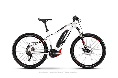 Elektrische Mountainbike : HAIBIKE Sduro HardSeven 2.0 27.5'' Pedelec E-Bike MTB wei / schwarz / rot 2019: Gre: L