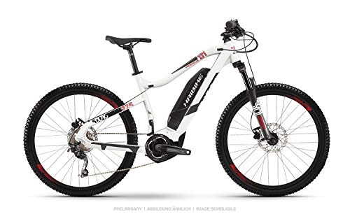 Elektrische Mountainbike : HAIBIKE Sduro HardSeven Life 1.0 27.5'' Damen Pedelec E-Bike MTB weiß / schwarz / rot 2019: Größe: M
