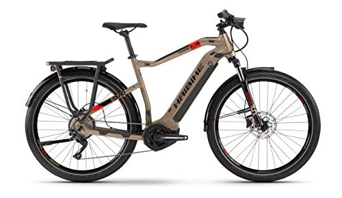 Elektrische Mountainbike : HAIBIKE SDURO Trekking 4.0 Yamaha Elektro Fahrrad 2020 (28" Herren Diamant XXL / 64cm, Sand / Schwarz / Rot (Herren))