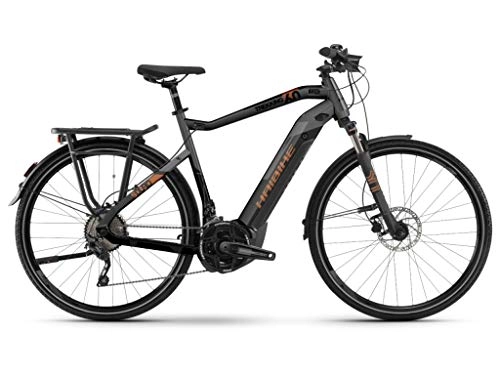 Elektrische Mountainbike : HAIBIKE SDURO Trekking 6.0 Herren i500Wh 20-G XT YCM schwarz / Titan / Bronze Gr. M 2019