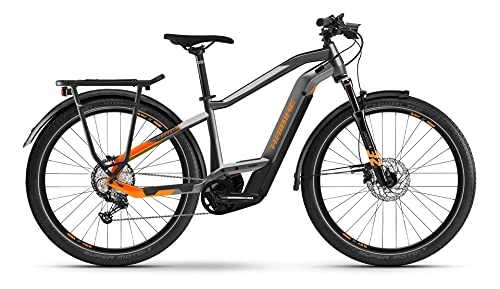 Elektrische Mountainbike : Haibike Trekking 10 Bosch Elektro Fahrrad 2021 (27.5" Herren Diamant XL / 62cm, Titan / Lava Matt (Herren))