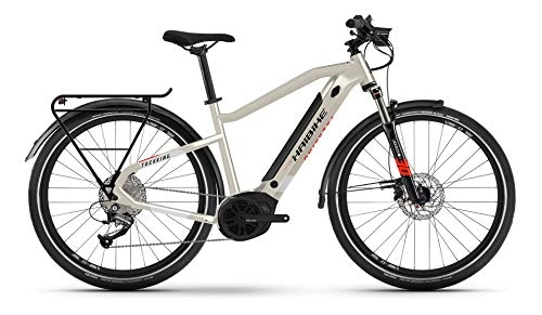 Elektrische Mountainbike : Haibike Trekking 4 Yamaha Elektro Fahrrad 2022 (27.5" Herren Diamant XL / 60cm, Desert / White (Herren))
