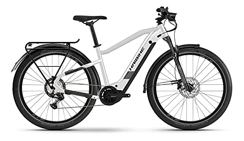Elektrische Mountainbike : Haibike Trekking 8 Yamaha Elektro Fahrrad 2021 (27.5" Herren Diamant XL / 60cm, Sparkling White (Herren))
