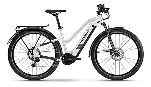 Elektrische Mountainbike : Haibike Trekking 8 Yamaha Elektro Fahrrad 2021 (27.5" LowStandover L / 52cm, Sparkling White (Damen))