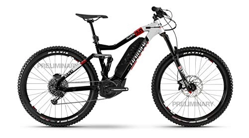 Elektrische Mountainbike : HAIBIKE XDURO AllMtn 2.0 Yamaha Elektro Bike 2020 (M / 44cm, Schwarz / Silber / Rot)