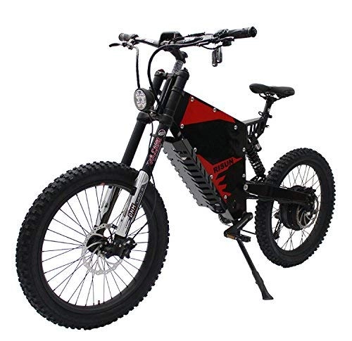Elektrische Mountainbike : HalloMotor 48V 3000W FC-1 Powerful Electric Bicycle eBike Mountain with 48V 52.5AH Li-ion Sanyo NCR18650GA 3500mAh Cells