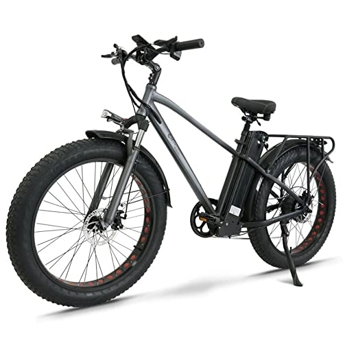 Elektrische Mountainbike : HANEVEAR 26'' Hardtail Ebike, Fat Tire E-Bike Mountainbike 21Ah / 1008Wh Akku 120km, 85N.M Bürstenloser Motor, 4, 0" Kenda Fettreifen, 4 Fahrmodi und Geschwindigkeitsbegrenzung, StZVO Zubehör