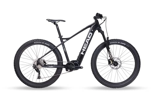 Elektrische Mountainbike : HEAD Lagos I e6100 E-Mountainbike, Schwarz matt, 42 cm