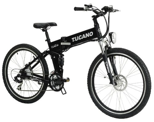 Elektrische Mountainbike : Hide Bike MTB -   Motor 250W -36V   -Maximaler Klettergrad   - Austauschbarer Akku mit Sicherheitsschloss   - Shimano Tourney 21 sp - (HIDEBIKE - SCHWARZ)