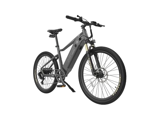 Elektrische Mountainbike : HIMO Klassisches Elektrofahrrad C26 Shimano 7 Stufen 26 Zoll Mechanische Scheibenbremse 48V10Ah (grau)