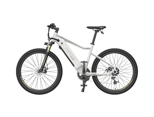 Elektrische Mountainbike : HIMO Klassisches Elektrofahrrad C26 Shimano 7 Stufen 26 Zoll Mechanische Scheibenbremse 48V10Ah (Weiß)