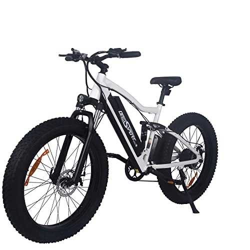 Elektrische Mountainbike : HITWAY E Bike Elektrofahrrad für Erwachsene 26 Zoll 4.0 Fat Tire Ebikes, 48V 10Ah Mountain E-MTB Fahrrad, Shimano 7 Gang zum Pendeln, bis 35-90km